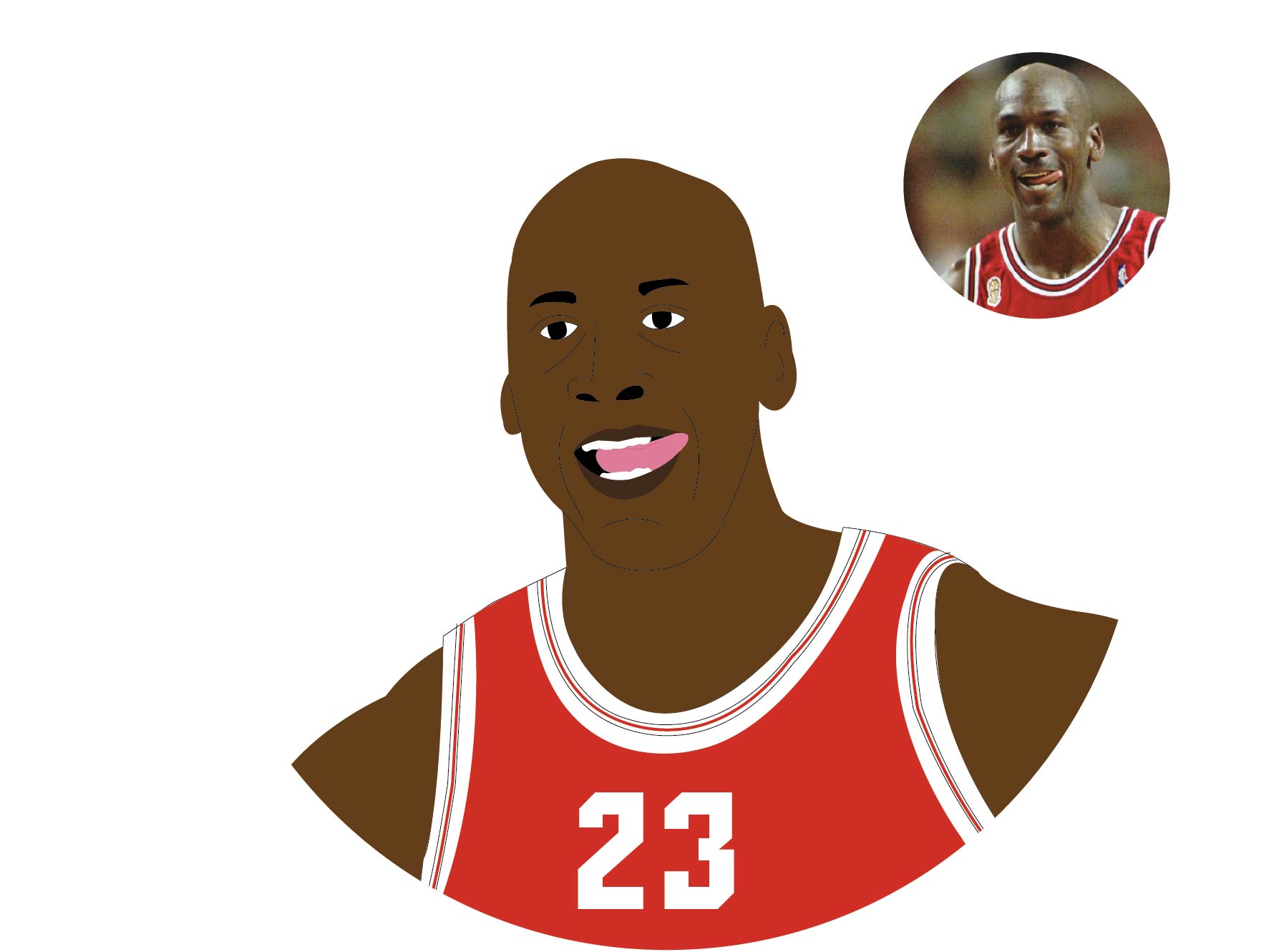 Illustration et broderie portrait