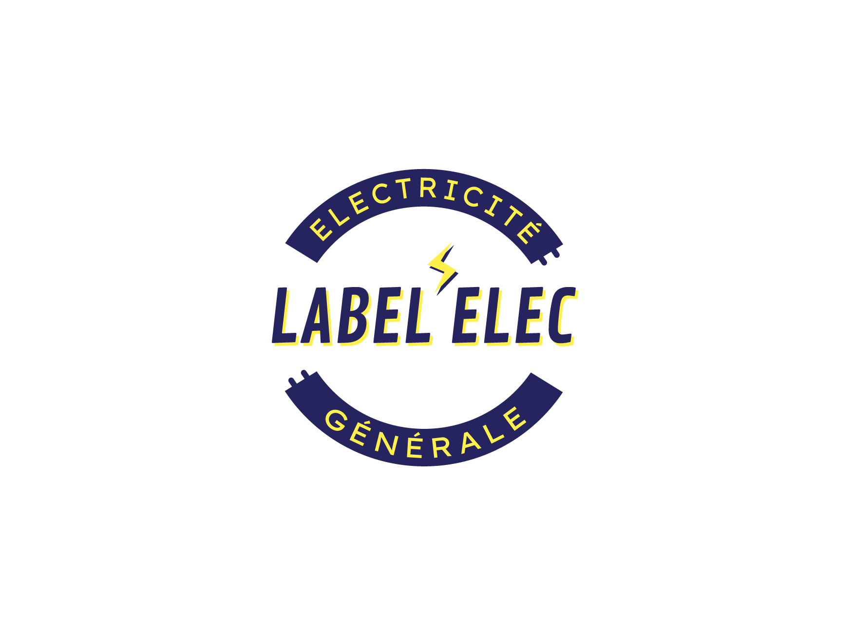 Identité visuelle et broderie Label Elec