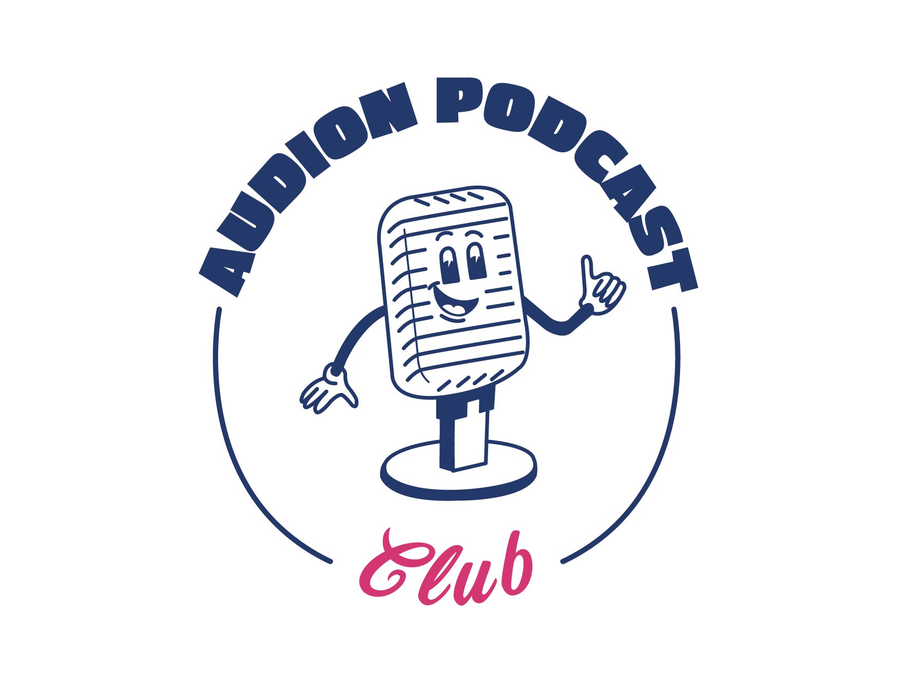 Identité visuelle et broderie Audion - festival de podcasts