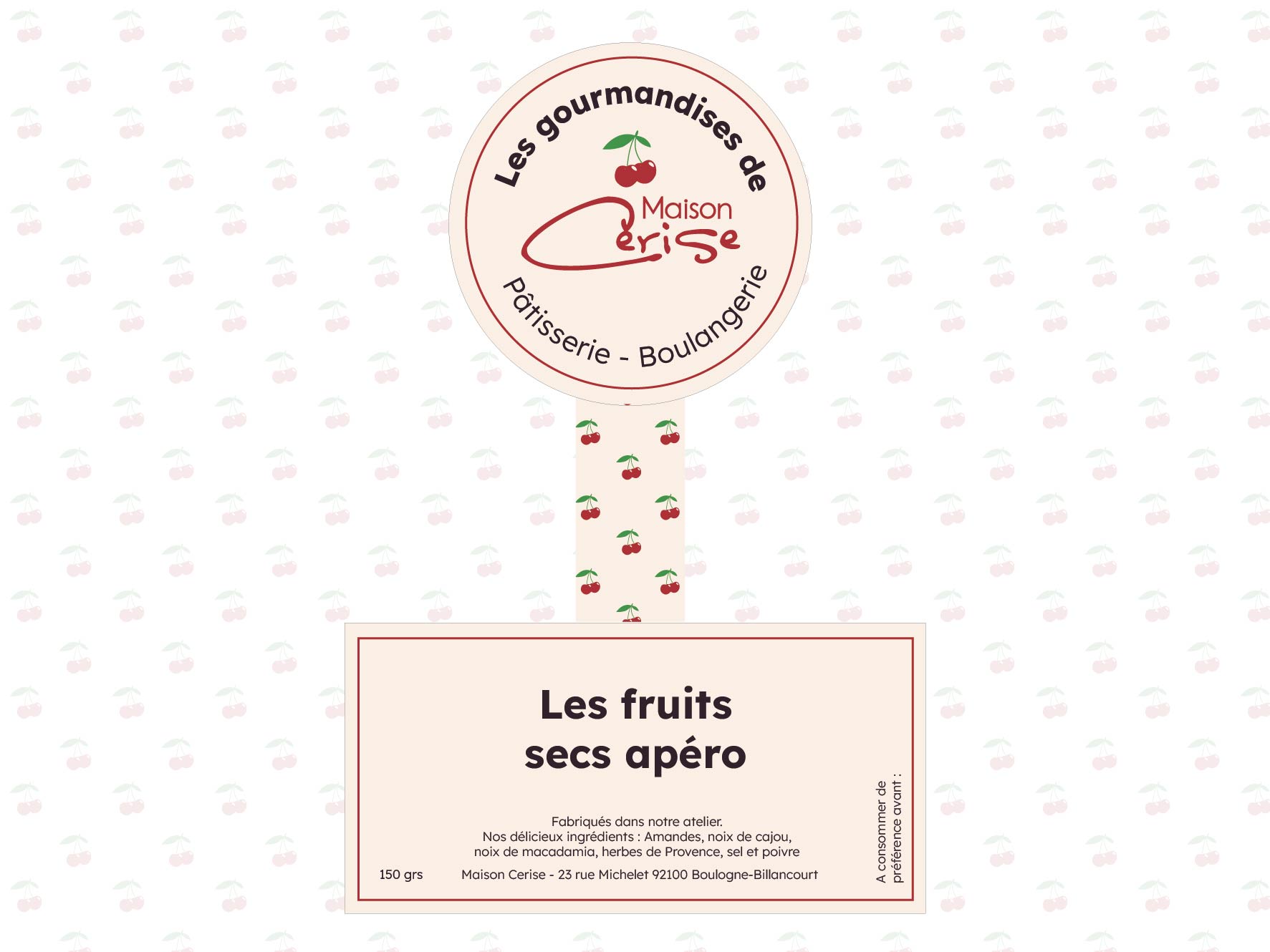 Création packaging Maison Cerise